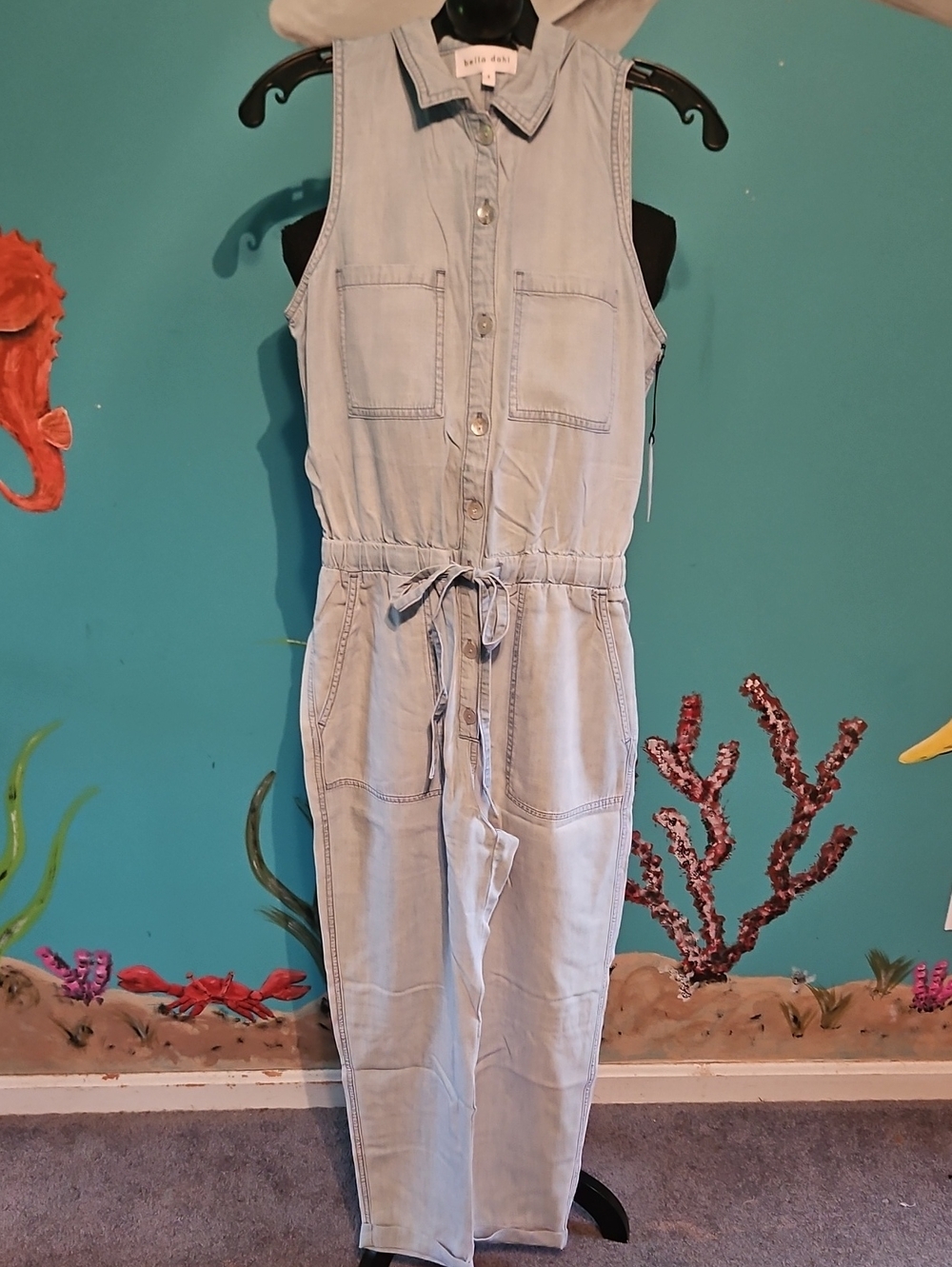 Bella Dahl Light Blue Denim Jumpsuit
